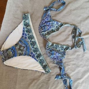 Camilla Bikini Set - Beautiful blue print